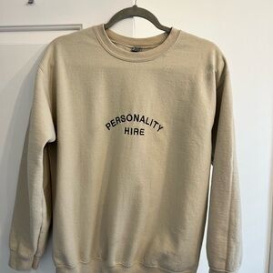 Beige Crewneck Sweater
